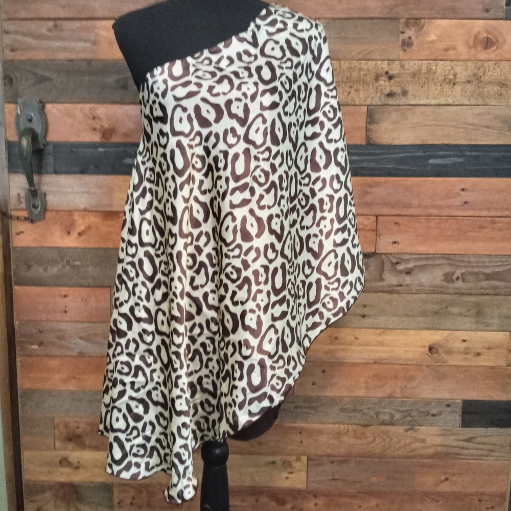 EUC Symphony Leopard Print Mini Dress - Medium